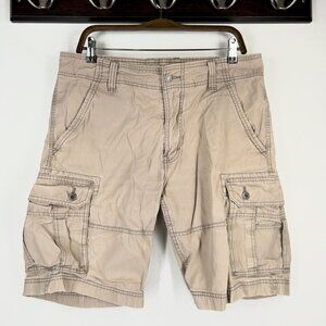 Levi Cargo Baggy Khaki Multi Utility Military Casual Gorp Y2K Shorts Men's 34